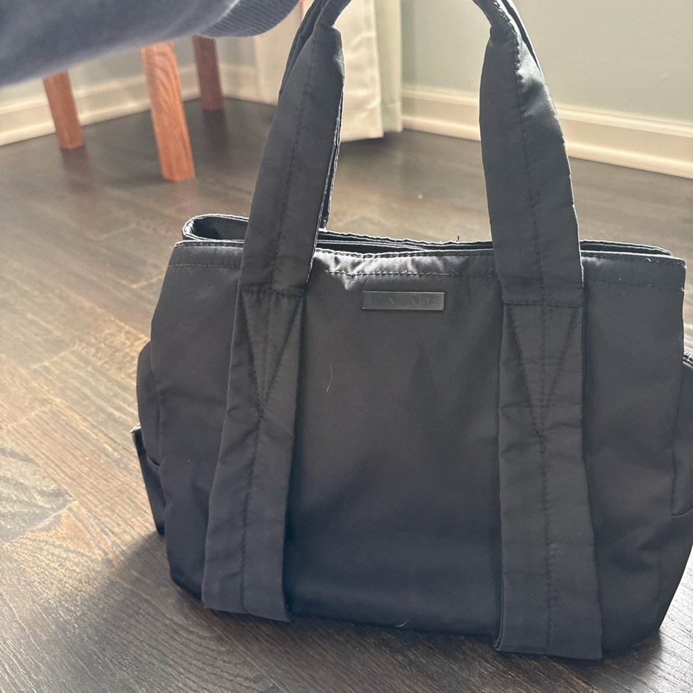 Tahari black nylon tote/crossbody